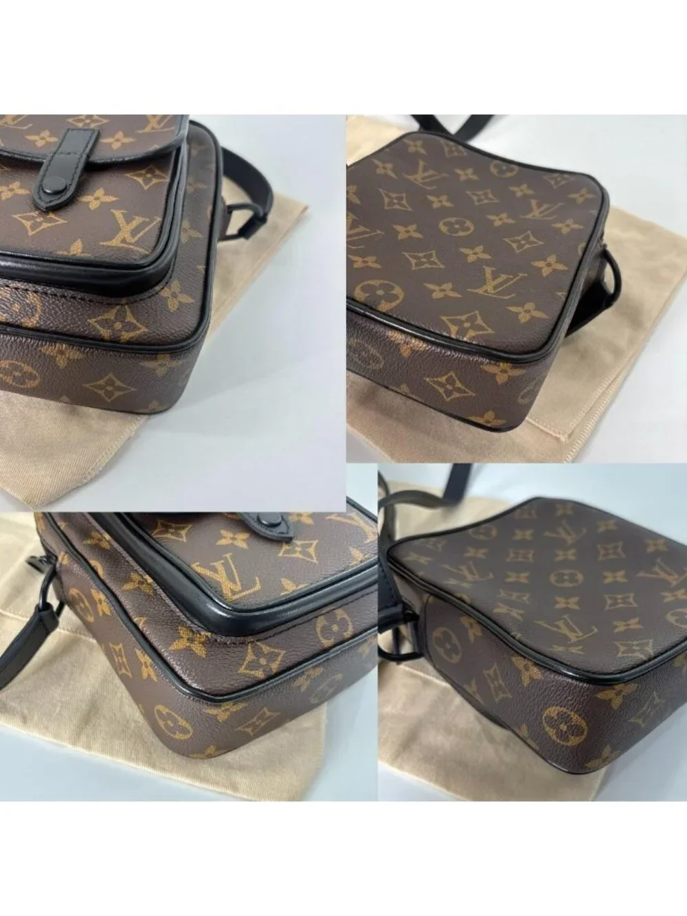 Louis Vuitton Monogram Macassar Christopher Shoulder